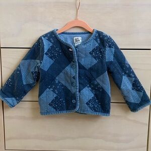 OshKosh B'gosh Blue Indigo Quilted Padded Jacket perfect for fall